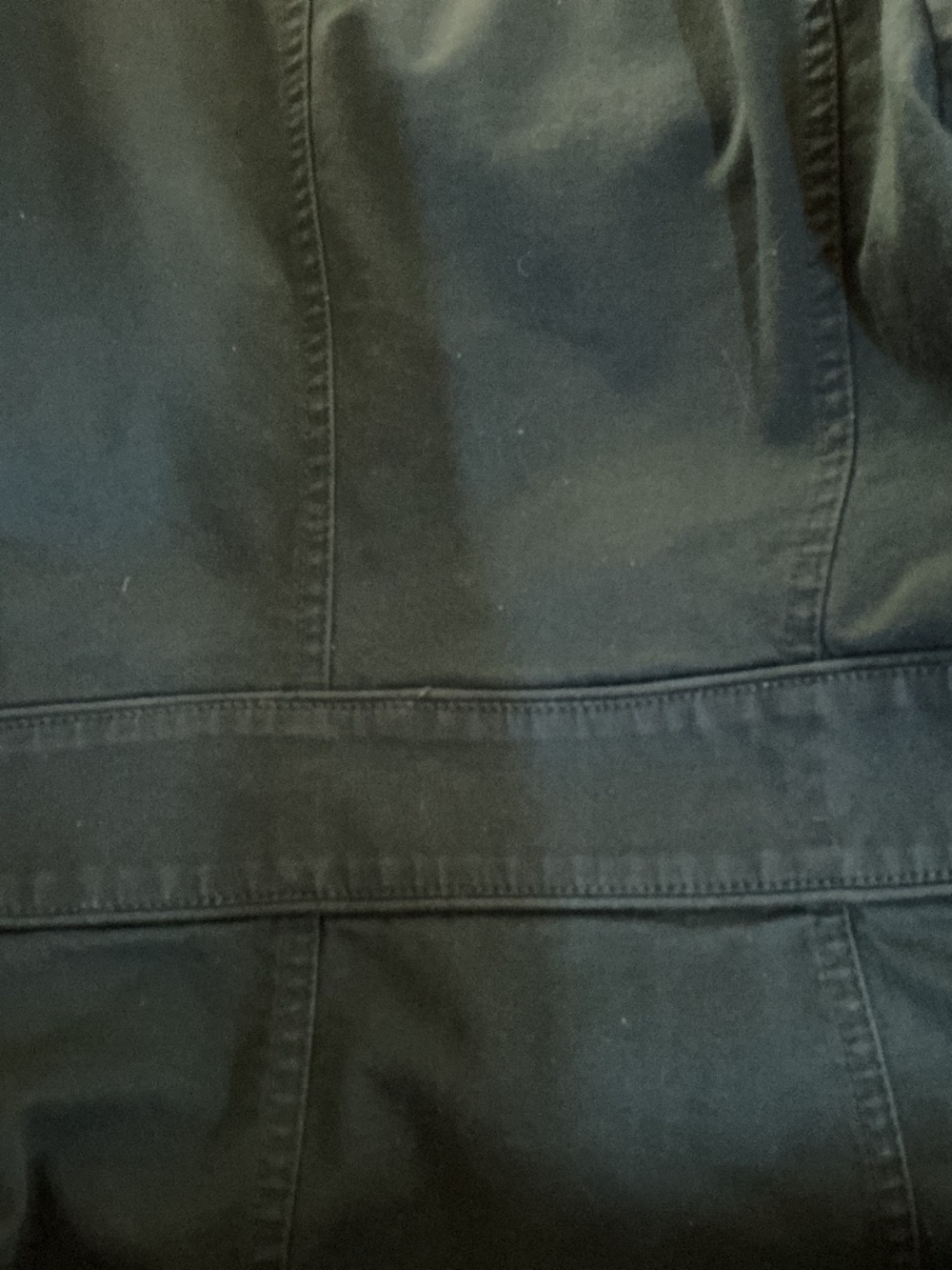 Vintage INC Military jacket turquoise sequin trim Size Large - Picture 8 of 8